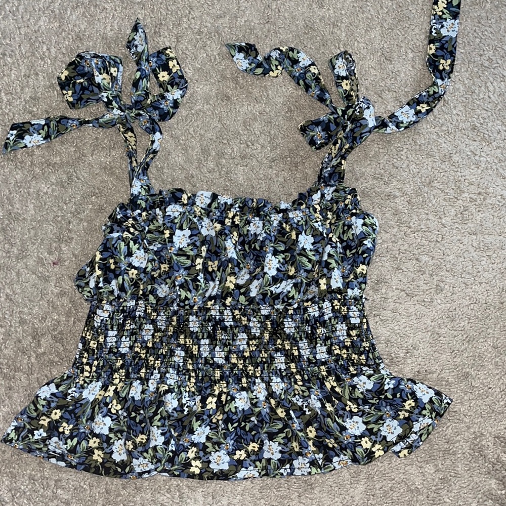 floral crop top
